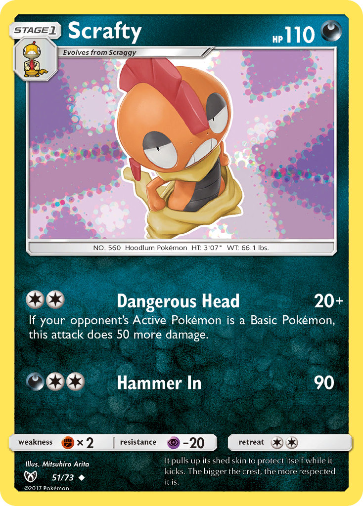 Scrafty (51/73) [Sun & Moon: Shining Legends] | Gamers Paradise