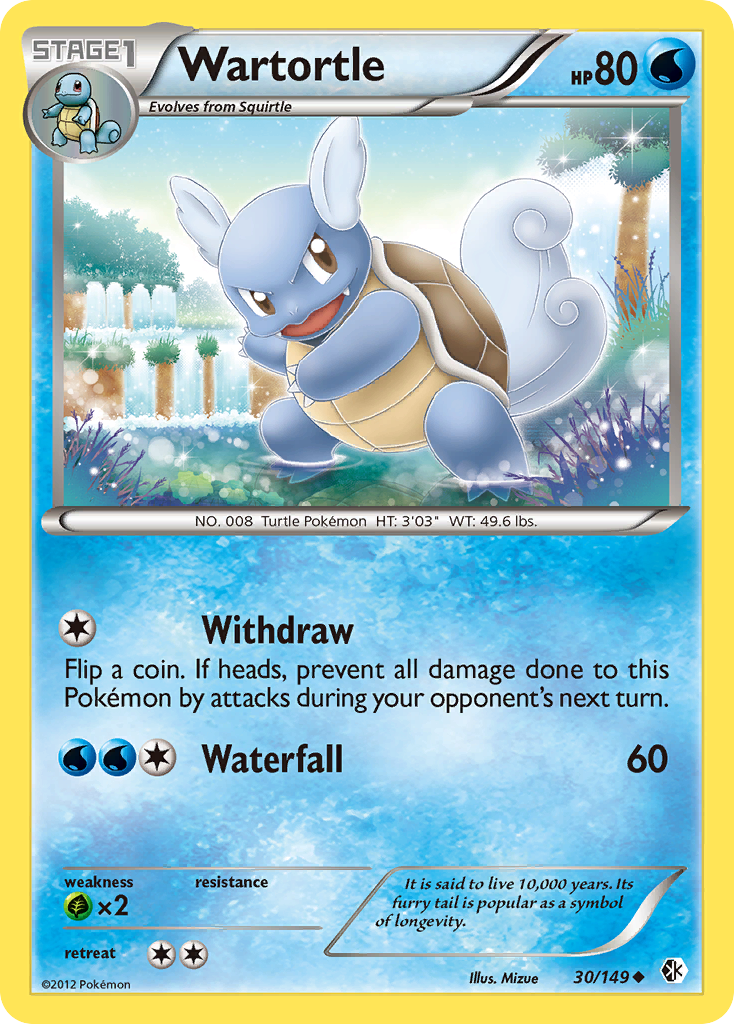 Wartortle (30/149) [Black & White: Boundaries Crossed] | Gamers Paradise