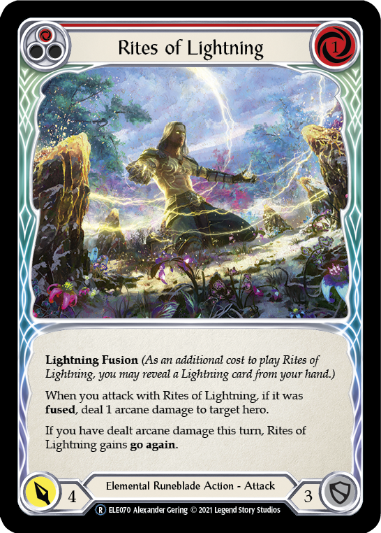 Rites of Lightning (Red) [U-ELE070] Unlimited Normal | Gamers Paradise