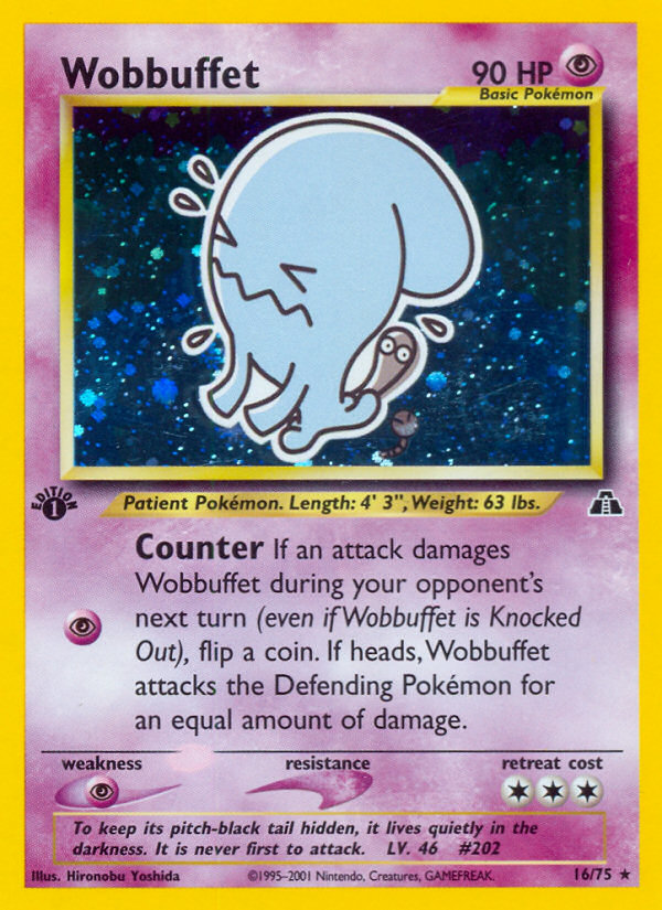 Wobbuffet (16/75) [Neo Discovery 1st Edition] | Gamers Paradise