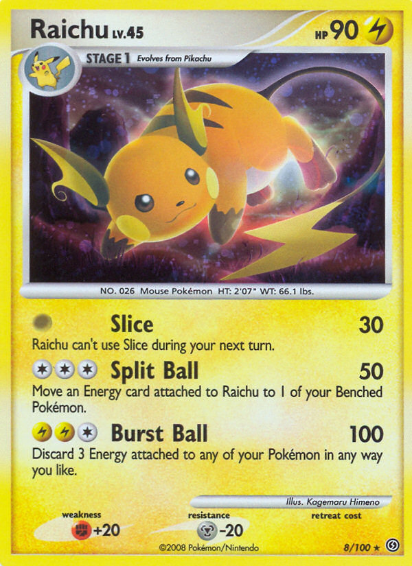 Raichu (8/100) [Diamond & Pearl: Stormfront] | Gamers Paradise