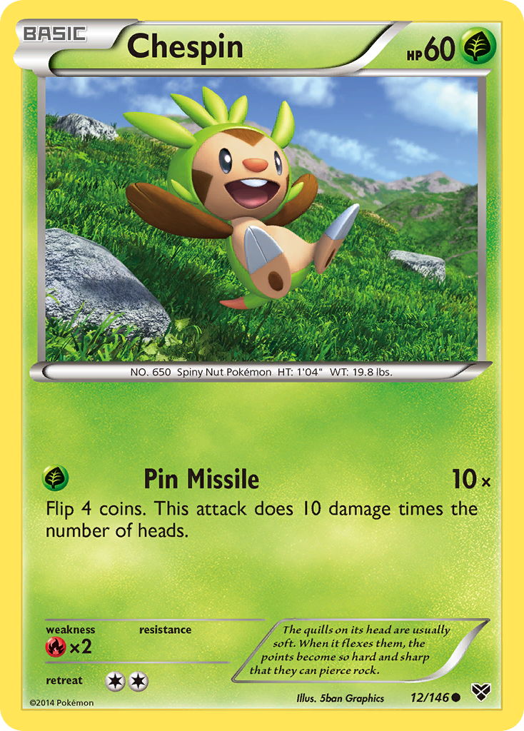 Chespin (12/146) [XY: Base Set] | Gamers Paradise