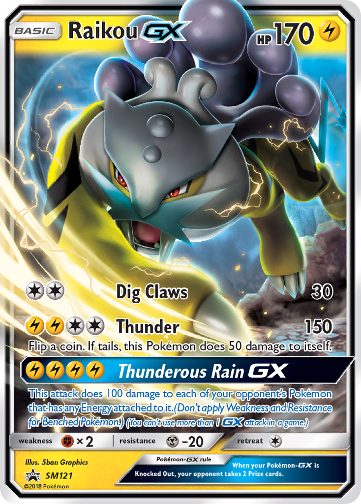 Raikou GX (SM121) [Sun & Moon: Black Star Promos] | Gamers Paradise