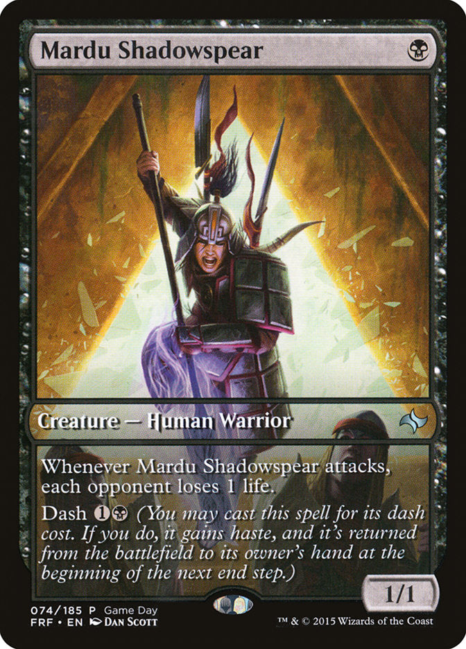 Mardu Shadowspear (Game Day) [Fate Reforged Promos] | Gamers Paradise