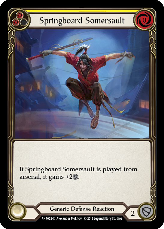 Springboard Somersault [RNR022-C] (Rhinar Hero Deck)  1st Edition Normal | Gamers Paradise