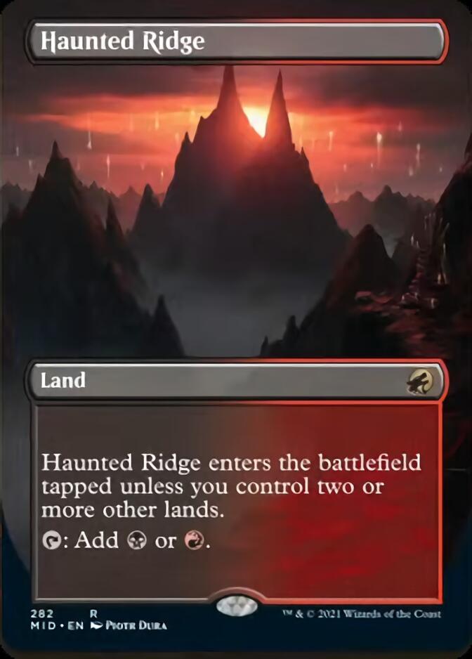 Haunted Ridge (Borderless Alternate Art) [Innistrad: Midnight Hunt] | Gamers Paradise