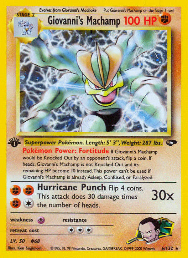 Giovanni's Machamp (6/132) [Gym Challenge 1st Edition] | Gamers Paradise
