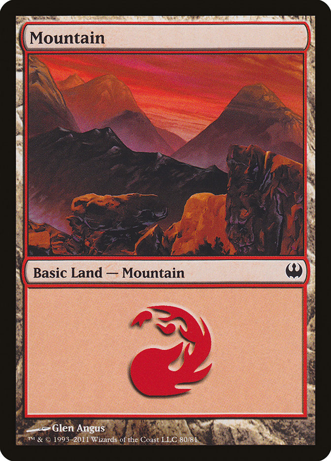 Mountain (80) [Duel Decks: Knights vs. Dragons] | Gamers Paradise