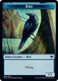 Bird (005) // Soldier Double-Sided Token [Kaldheim Commander Tokens] | Gamers Paradise