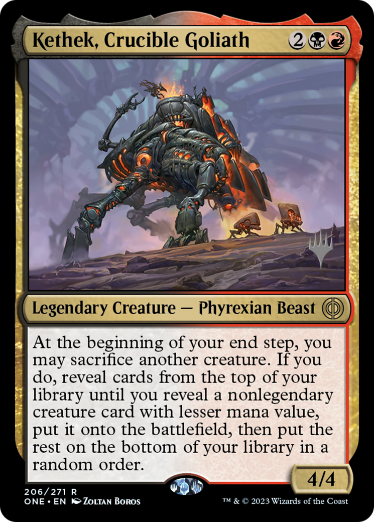 Kethek, Crucible Goliath (Promo Pack) [Phyrexia: All Will Be One Promos] | Gamers Paradise