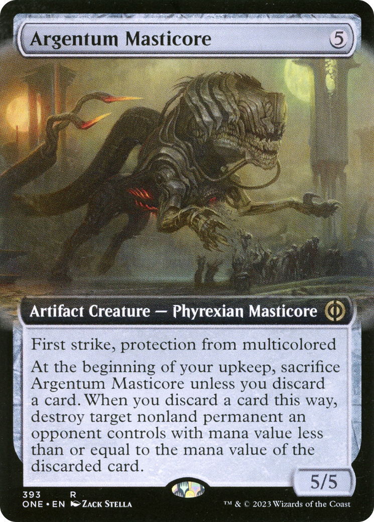 Argentum Masticore (Extended Art) [Phyrexia: All Will Be One] | Gamers Paradise