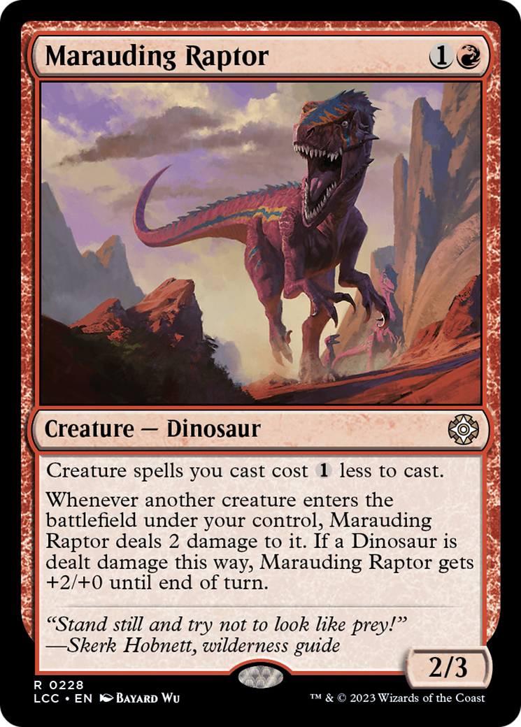 Marauding Raptor [The Lost Caverns of Ixalan Commander] | Gamers Paradise