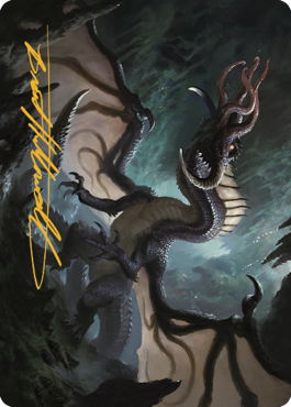 Brainstealer Dragon Art Card (Gold-Stamped Signature) [Commander Legends: Battle for Baldur's Gate Art Series] | Gamers Paradise