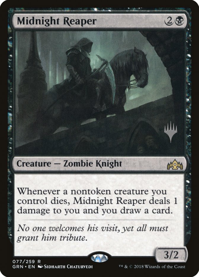 Midnight Reaper (Promo Pack) [Guilds of Ravnica Promos] | Gamers Paradise