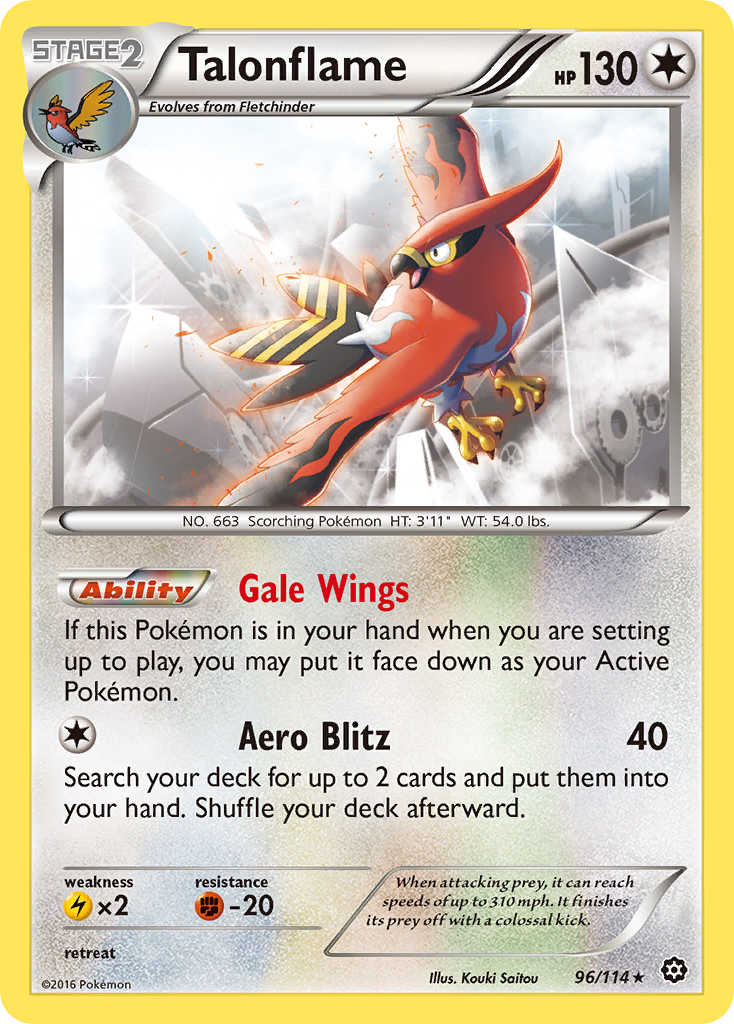 Talonflame (96/114) [XY: Steam Siege] | Gamers Paradise