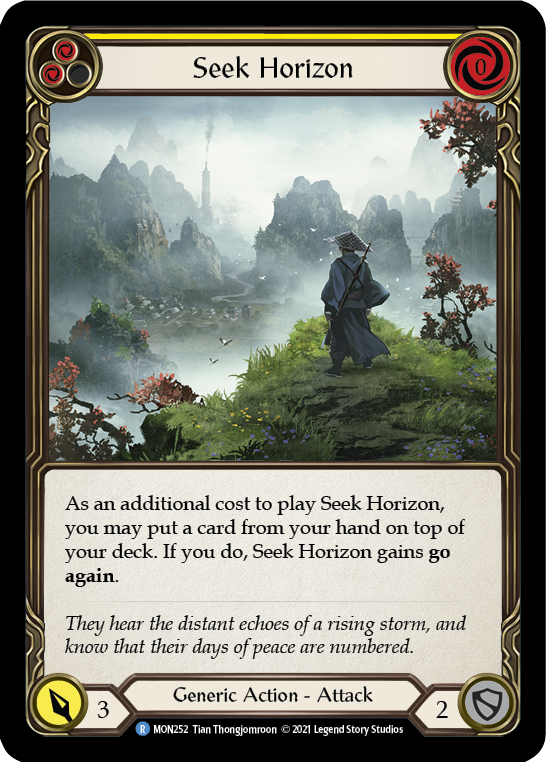 Seek Horizon (Yellow) [MON252] 1st Edition Normal | Gamers Paradise