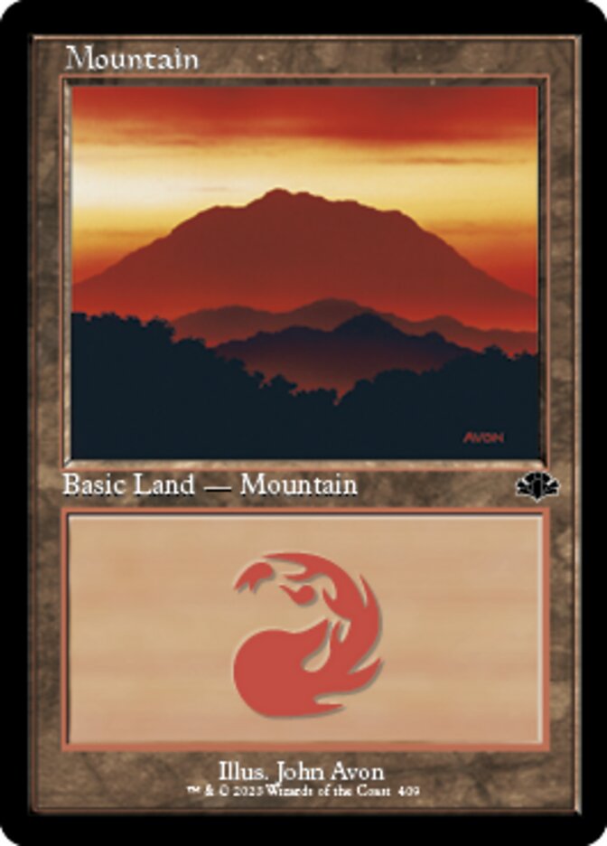 Mountain (409) (Retro) [Dominaria Remastered] | Gamers Paradise