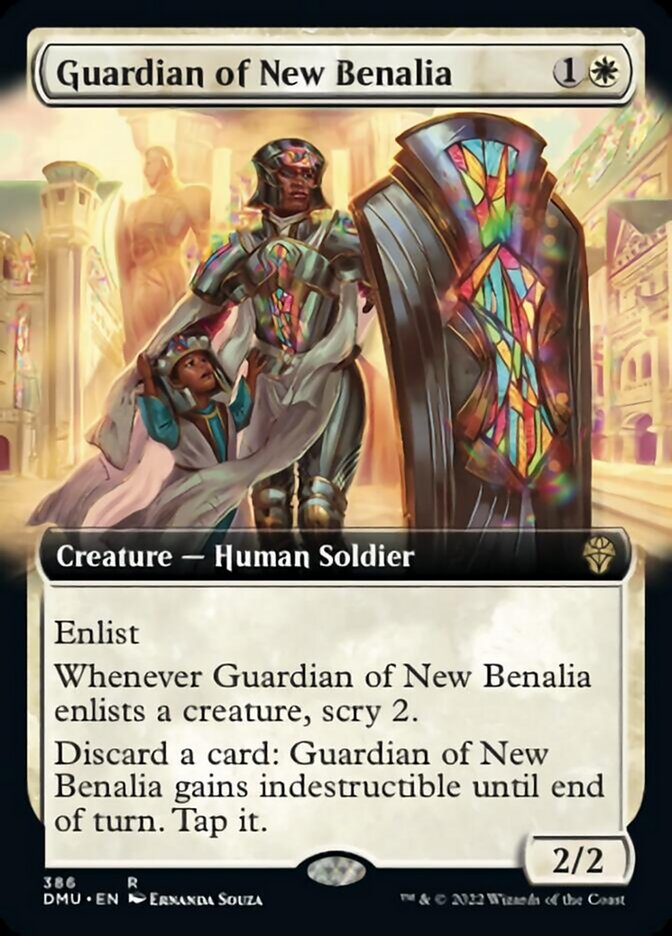 Guardian of New Benalia (Extended Art) [Dominaria United] | Gamers Paradise