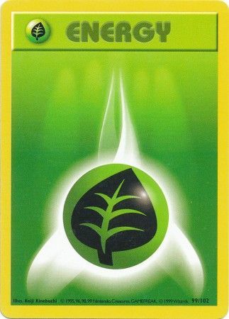 Grass Energy (99/102) [Base Set Shadowless Unlimited] | Gamers Paradise