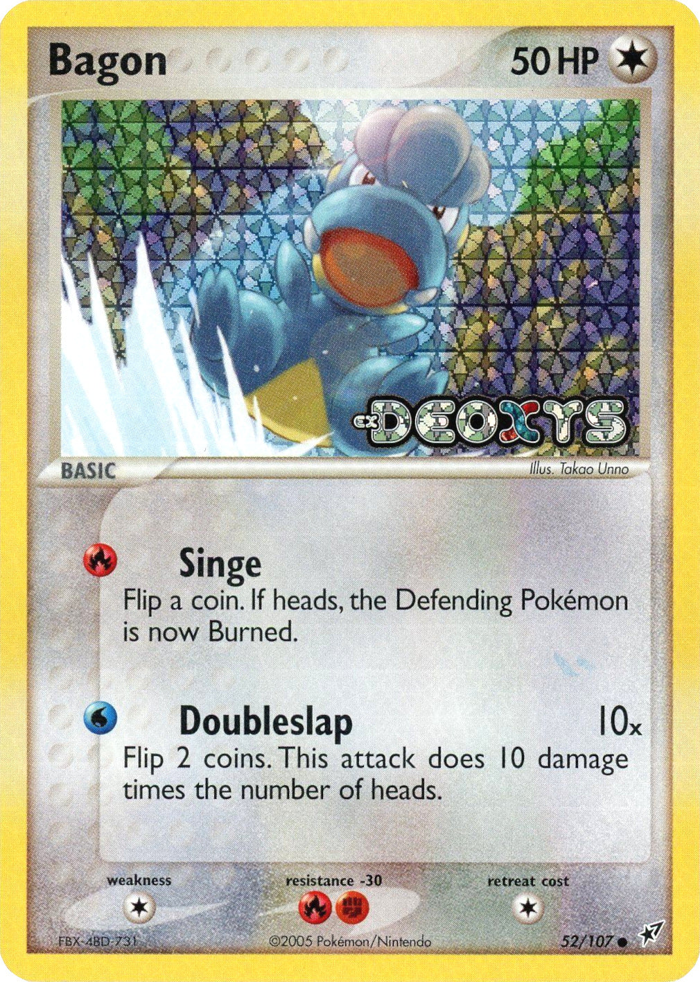 Bagon (52/107) (Stamped) [EX: Deoxys] | Gamers Paradise