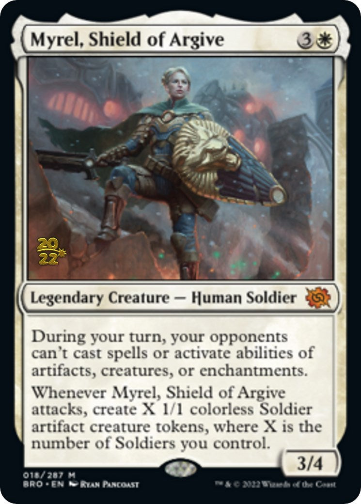 Myrel, Shield of Argive [The Brothers' War Prerelease Promos] | Gamers Paradise