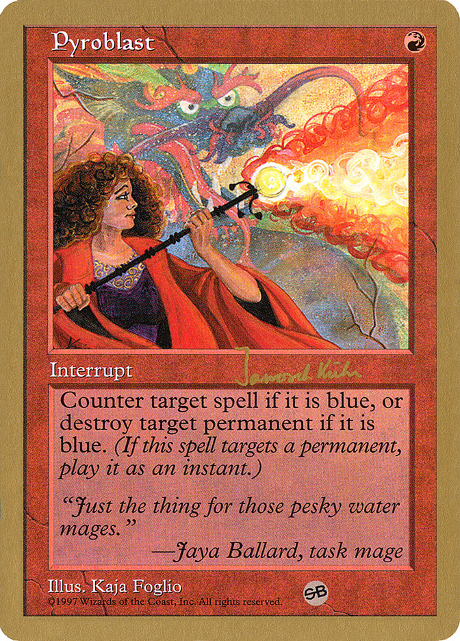 Pyroblast (Janosch Kuhn) (SB) [World Championship Decks 1997] | Gamers Paradise