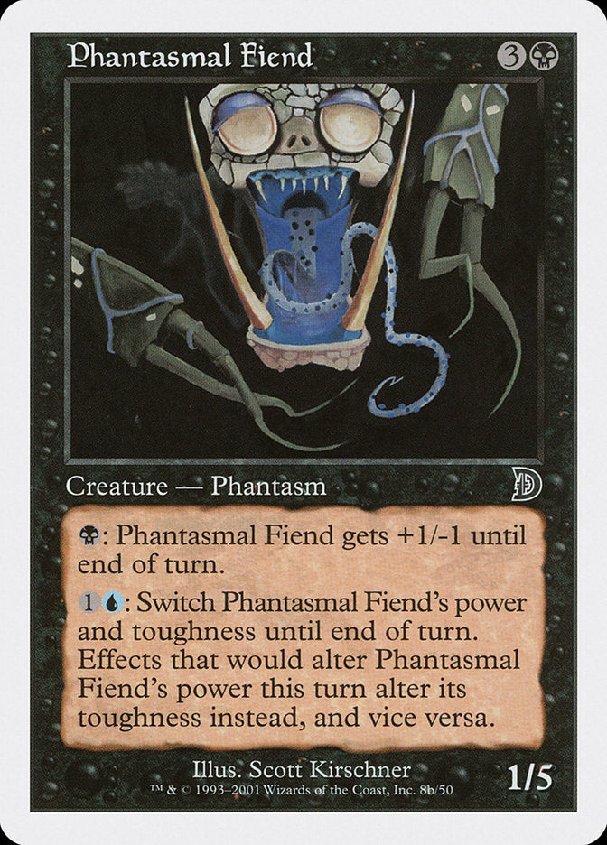 Phantasmal Fiend (Black Background) [Deckmasters] | Gamers Paradise