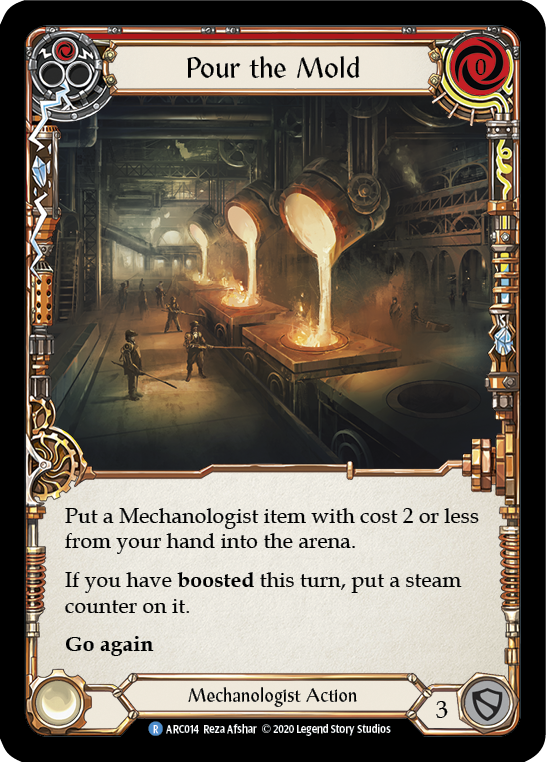 Pour the Mold (Red) [U-ARC014] Unlimited Rainbow Foil | Gamers Paradise