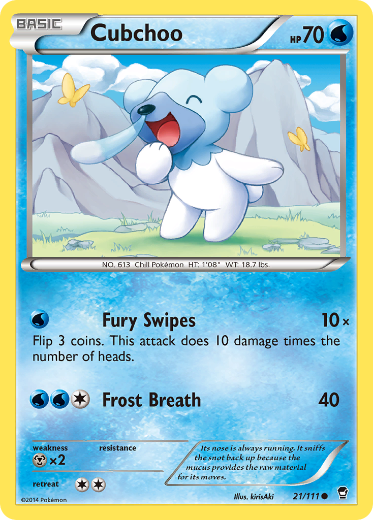 Cubchoo (21/111) [XY: Furious Fists] | Gamers Paradise