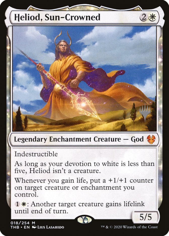 Heliod, Sun-Crowned (Promo Pack) [Theros Beyond Death Promos] | Gamers Paradise