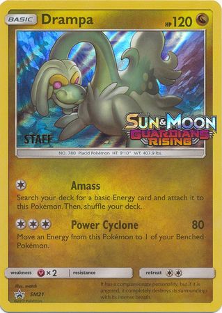 Drampa (SM21) (Staff Prerelease Promo) [Sun & Moon: Black Star Promos] | Gamers Paradise