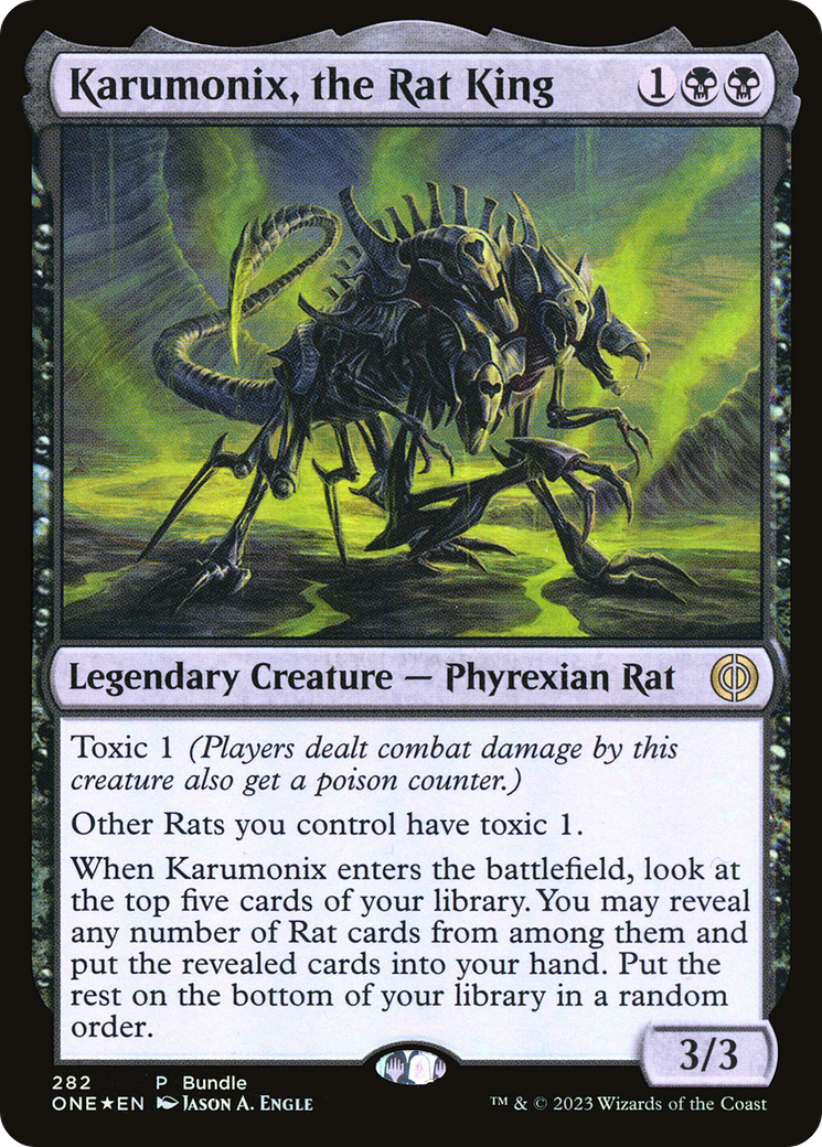 Karumonix, the Rat King (Bundle) [Phyrexia: All Will Be One] | Gamers Paradise