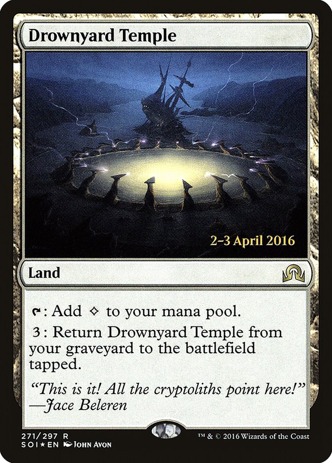 Drownyard Temple [Shadows over Innistrad Prerelease Promos] | Gamers Paradise