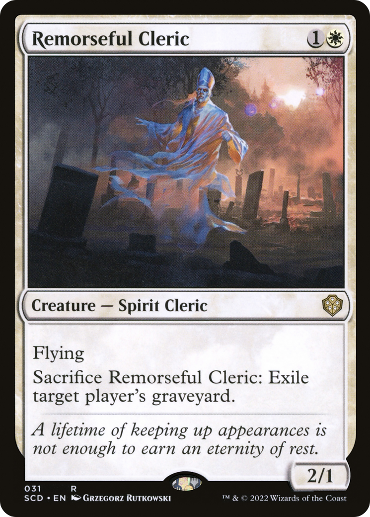 Remorseful Cleric [Starter Commander Decks] | Gamers Paradise