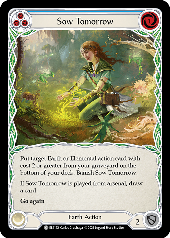 Sow Tomorrow (Blue) [ELE142] (Tales of Aria)  1st Edition Normal | Gamers Paradise