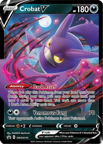 Crobat V (SWSH110) [Sword & Shield: Black Star Promos] | Gamers Paradise