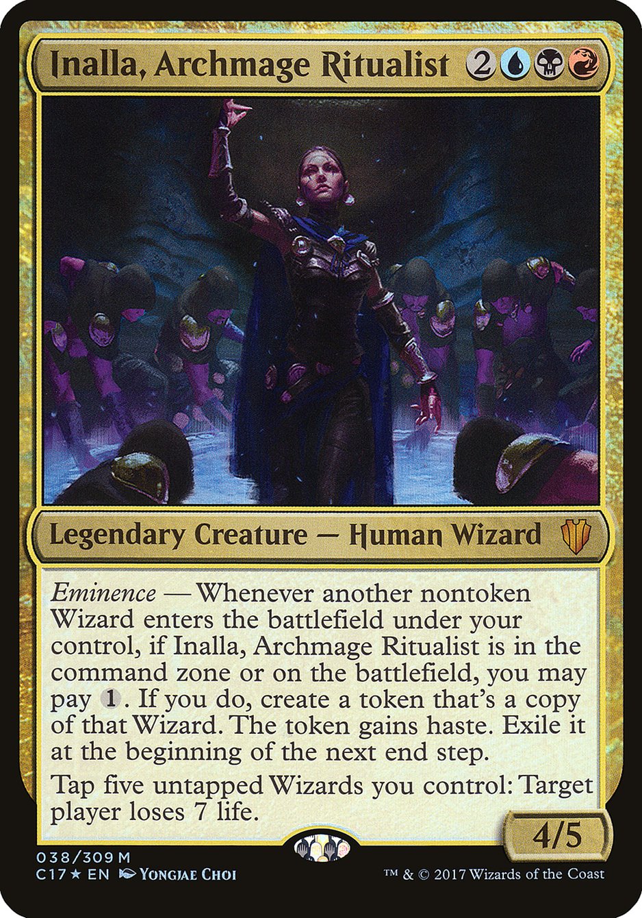 Inalla, Archmage Ritualist (Oversized) [Commander 2017 Oversized] | Gamers Paradise