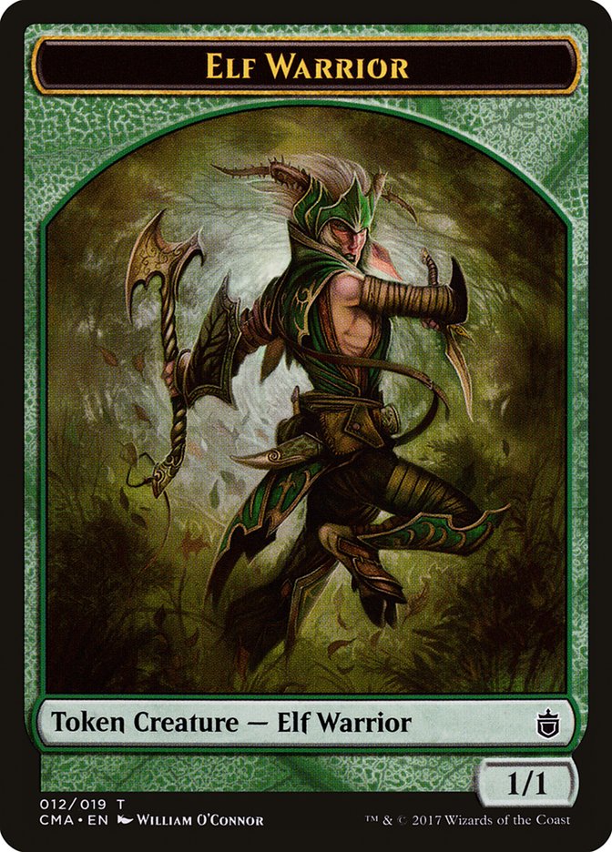 Elf Warrior Token [Commander Anthology Tokens] | Gamers Paradise