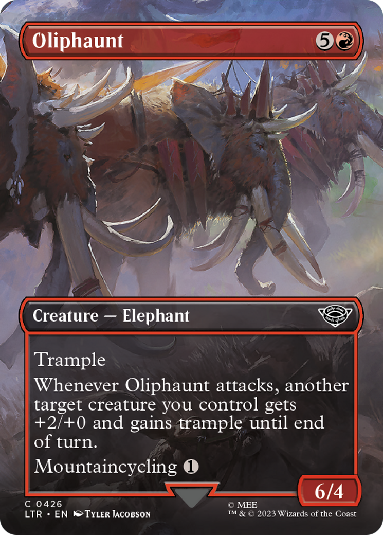 Oliphaunt (Borderless Alternate Art) [The Lord of the Rings: Tales of Middle-Earth] | Gamers Paradise