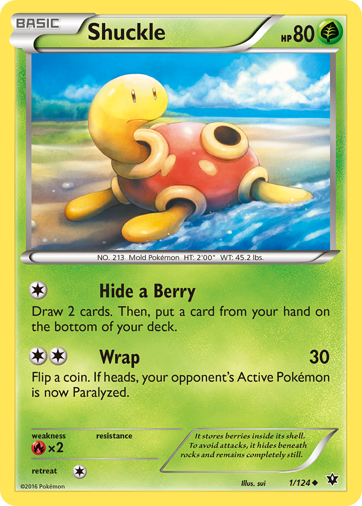 Shuckle (1/124) [XY: Fates Collide] | Gamers Paradise