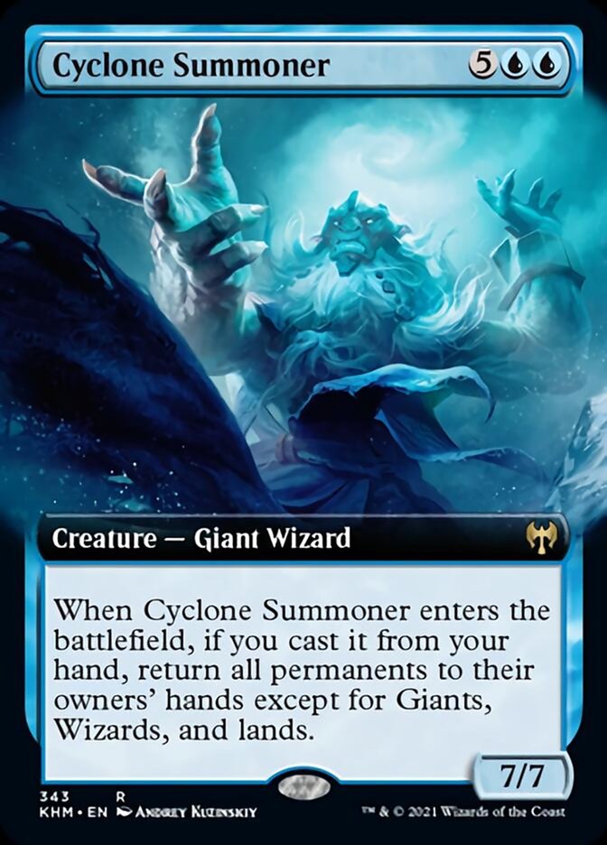 Cyclone Summoner (Extended Art) [Kaldheim] | Gamers Paradise