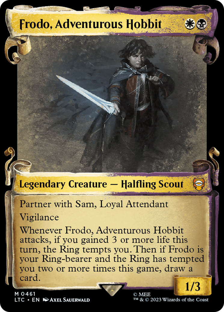 Frodo, Adventurous Hobbit [The Lord of the Rings: Tales of Middle-Earth Commander Showcase Scrolls] | Gamers Paradise