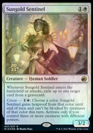 Sungold Sentinel [Innistrad: Midnight Hunt Prerelease Promos] | Gamers Paradise