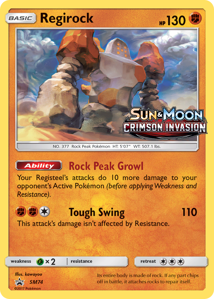 Regirock (SM74) [Sun & Moon: Black Star Promos] | Gamers Paradise