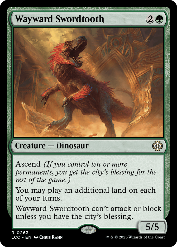 Wayward Swordtooth [The Lost Caverns of Ixalan Commander] | Gamers Paradise