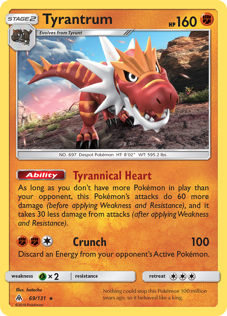 Tyrantrum (69/131) [Sun & Moon: Forbidden Light] | Gamers Paradise