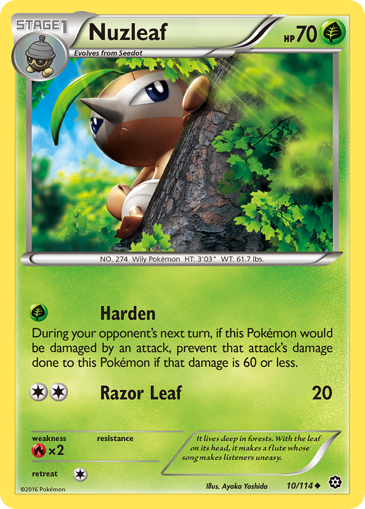 Nuzleaf (10/114) [XY: Steam Siege] | Gamers Paradise