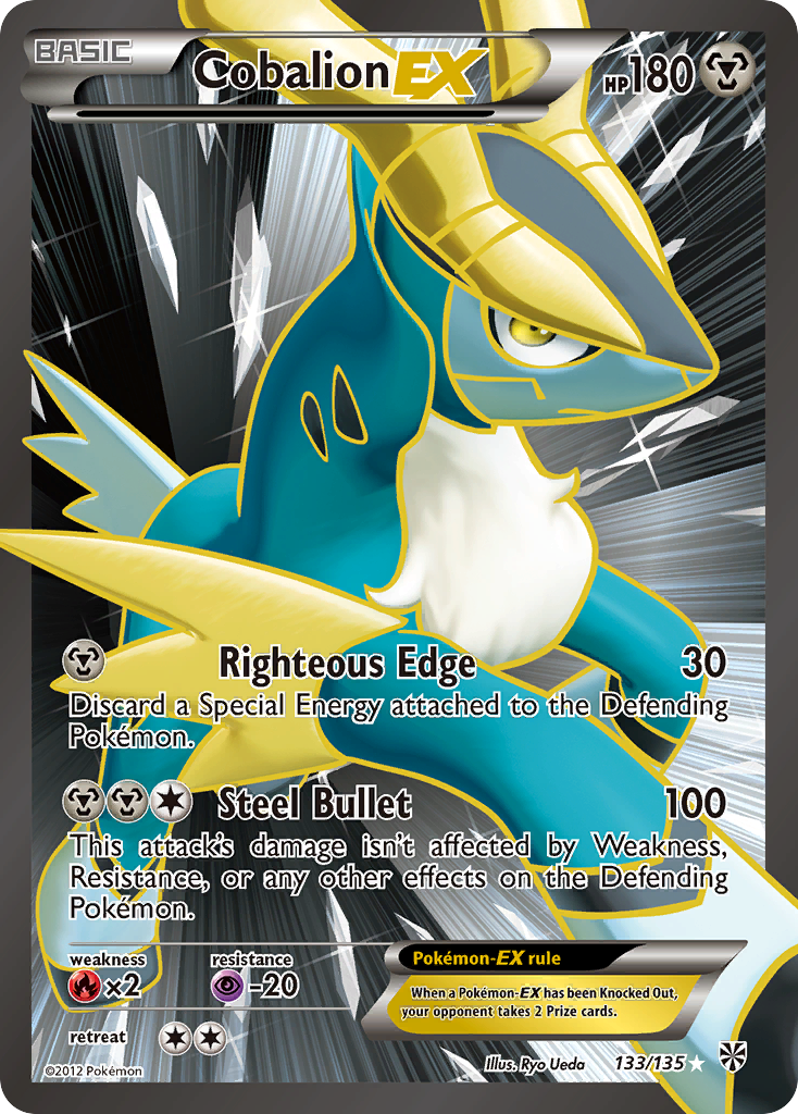 Cobalion EX (133/135) [Black & White: Plasma Storm] | Gamers Paradise