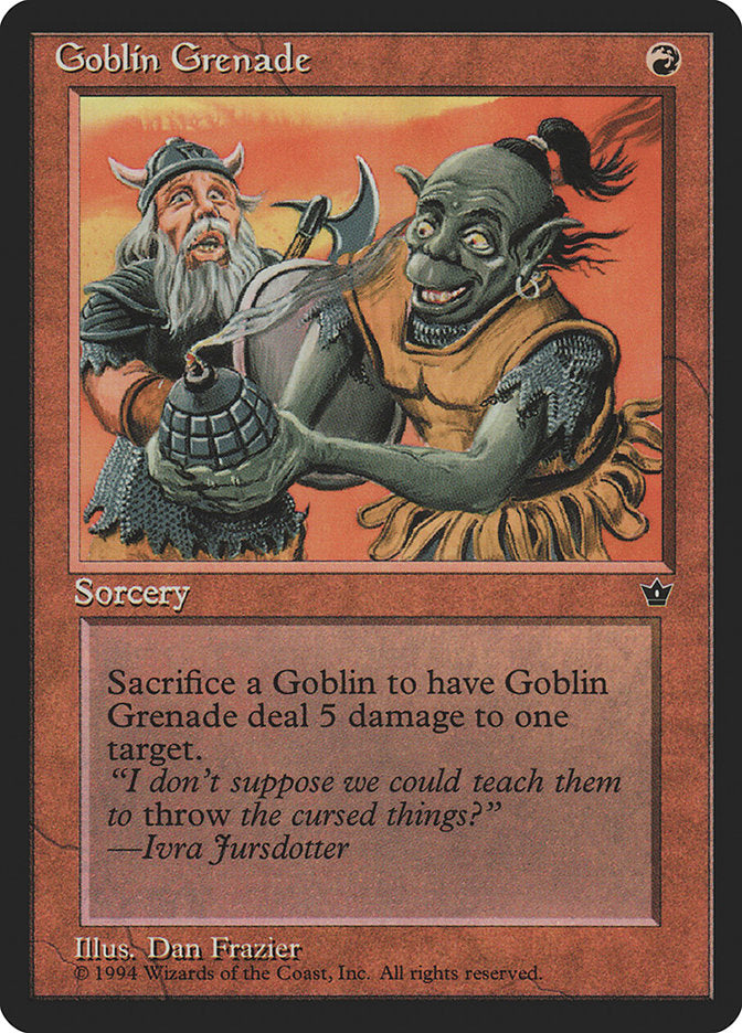 Goblin Grenade (Dan Frazier) [Fallen Empires] | Gamers Paradise