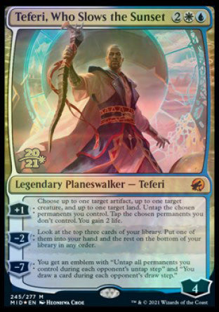 Teferi, Who Slows the Sunset [Innistrad: Midnight Hunt Prerelease Promos] | Gamers Paradise